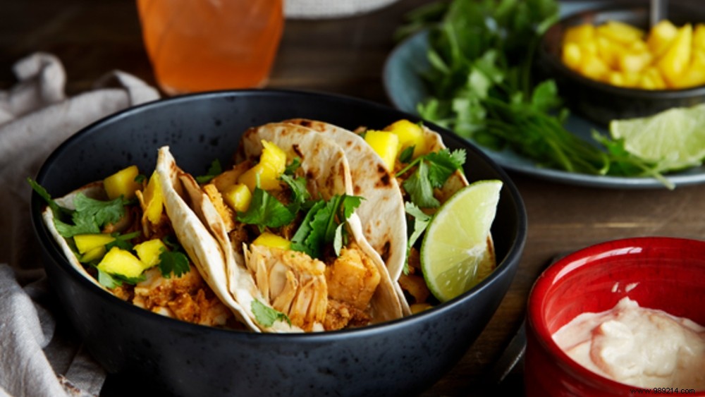 Vegan Jackfruit Tacos with Zesty Lime-Cashew Spread