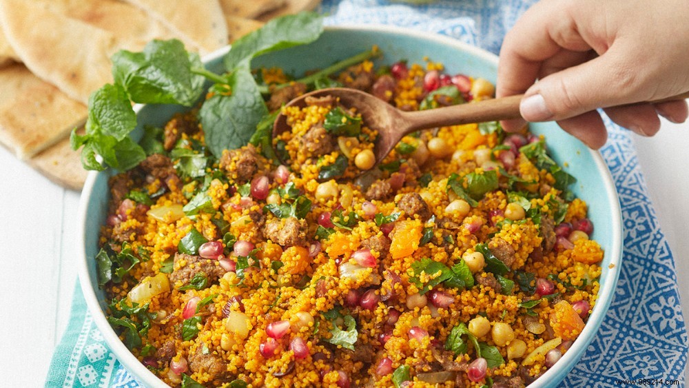 Vibrant Couscous Salad with Pulled Oats: Easy Vegan Recipe