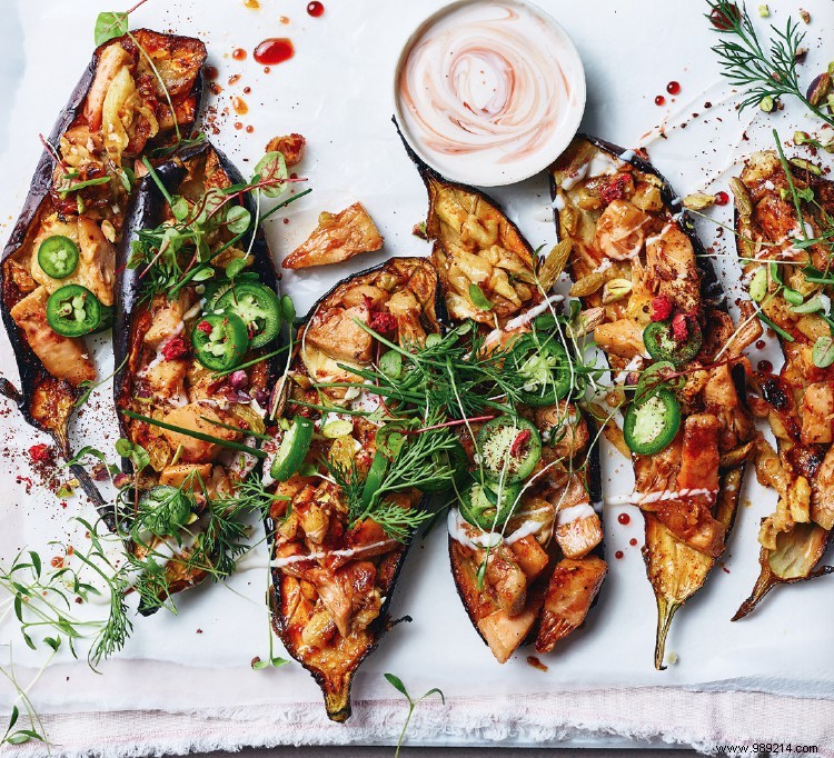 Vegan Stuffed Aubergines with Jackfruit: Recipe from Jessica Lek s Acclaimed Book