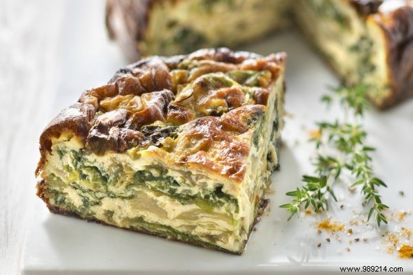 Savory Lettuce Flan Recipe: Nutritious Warm Dish in Under an Hour