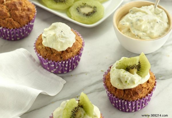 Healthy Whole-Wheat Oat Muffins with Kiwi: Immune-Boosting Breakfast from Zespri