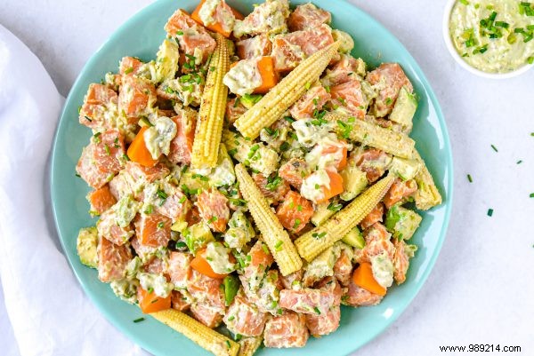 Vibrant Sweet Potato, Baby Corn, and Avocado Salad Recipe