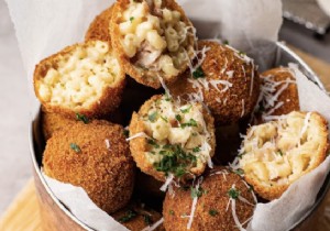 Crispy Mac  n  Cheese Bitterballen with Bacon – OhMyFoodness Recipe