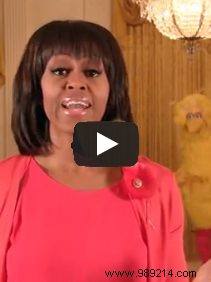 Michelle Obama Teams Up with Big Bird to Promote Healthy Living for American Kids