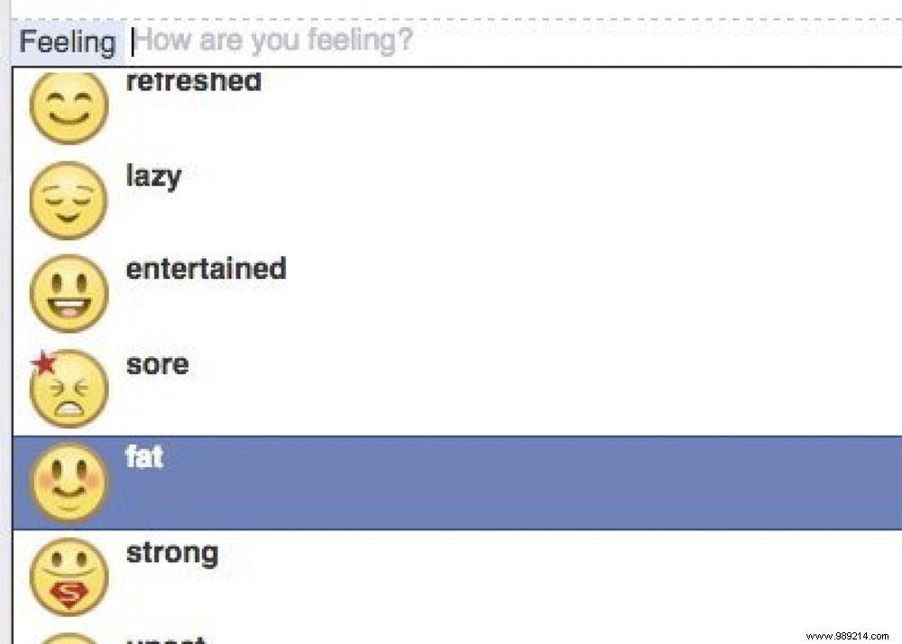 Facebook Removes  Feeling Fat  Status Option After Body Positivity Advocacy