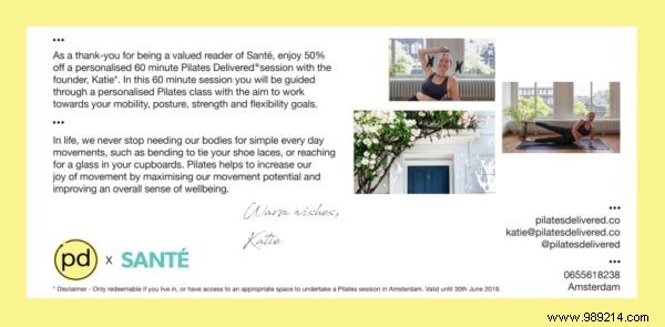 Exclusive Discounts from Santé s Healthy Lifestyle Day – Use Code SANTE19