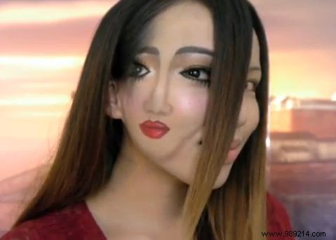 Triple Face Halloween Trend: Creepy Makeup Tutorial for a Spooky Standout Look