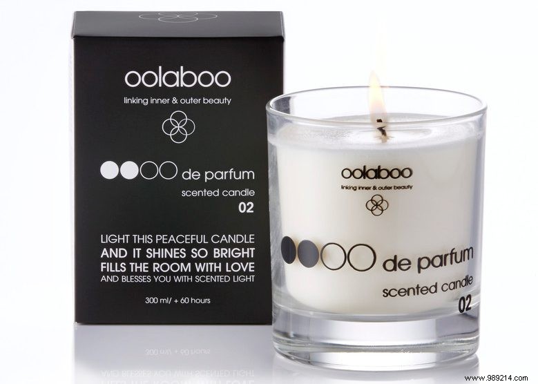 Oolaboo Eco Scented Candle: Natural Soy Wax for Home Fragrance and Skin Massage