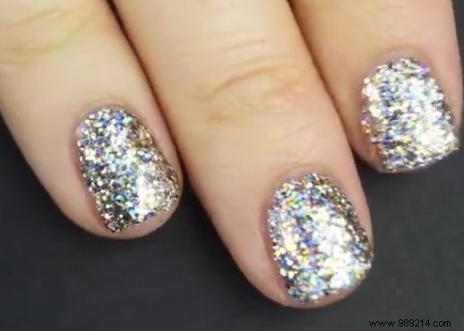 Pro Tip: Achieve Bottle-Perfect Glitter Nails with This Simple Sponge Technique