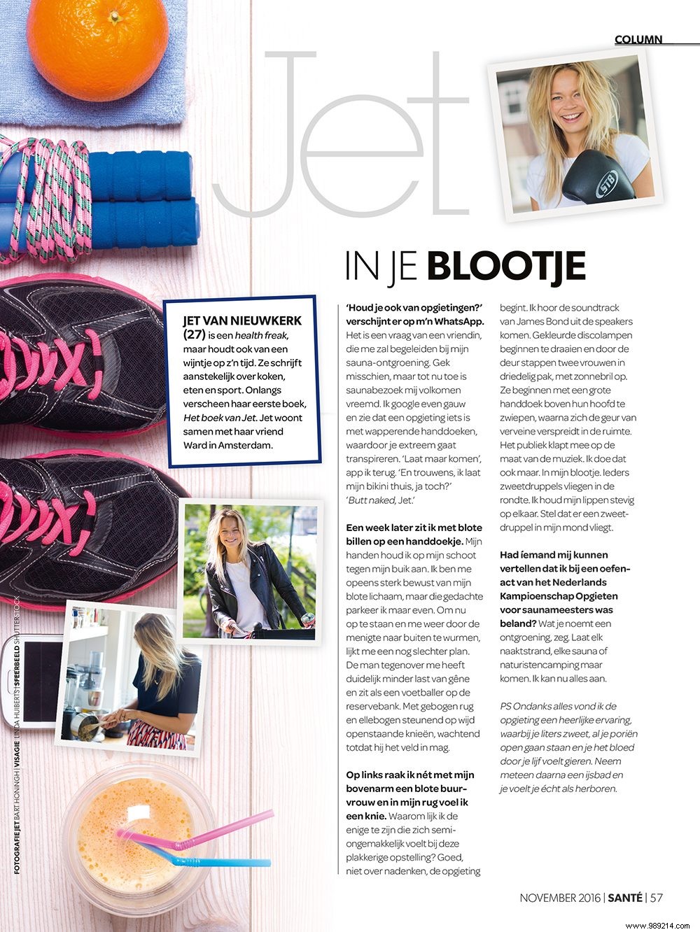 Jet van Nieuwkerk s Column: My Thrilling First Sauna Experience