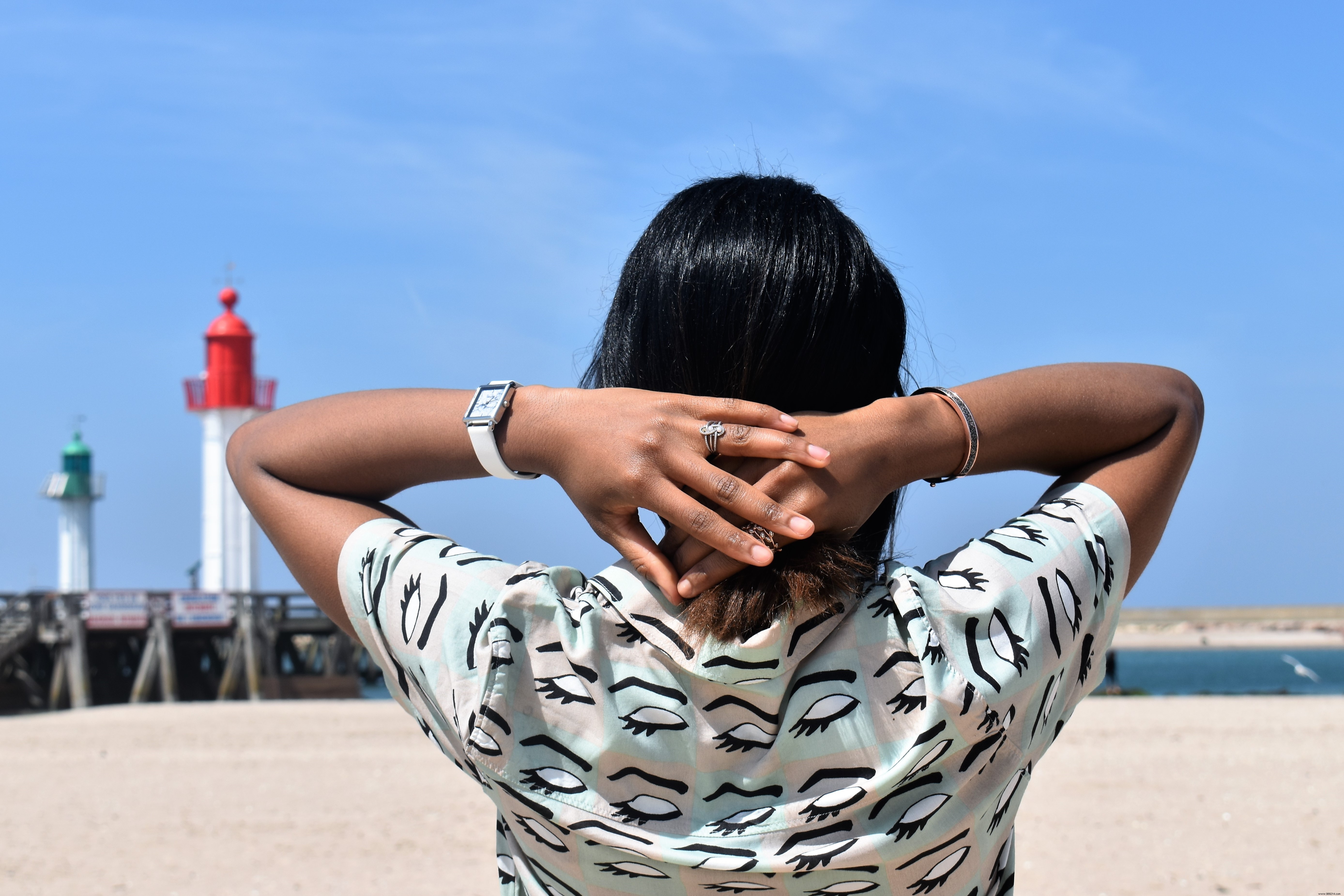 Trouville Beach Style: My Vibrant Dress and Trendy Accessories