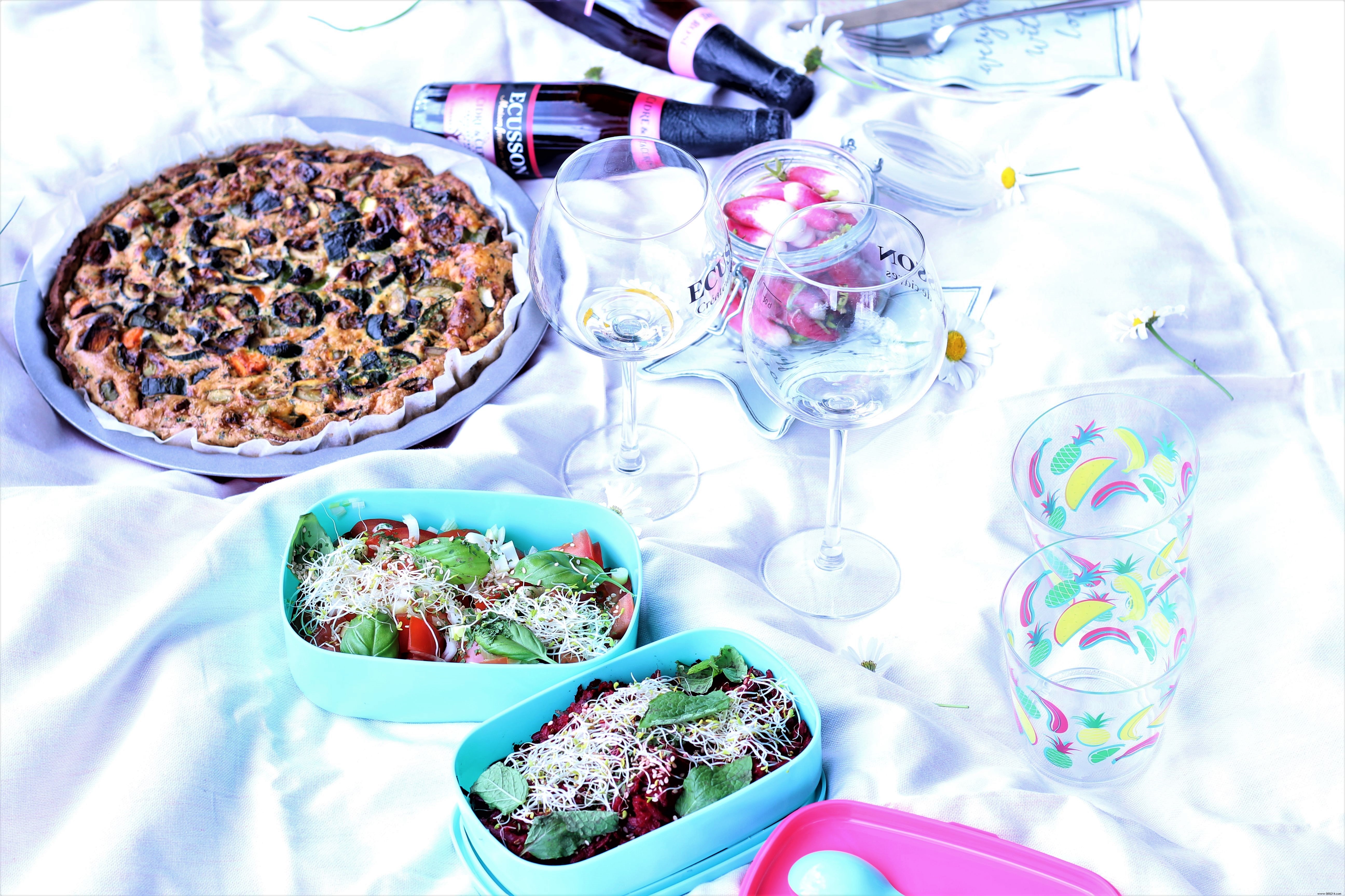 Chic Paris Picnic: Gluten-Free & Lactose-Free Vegetable Pie Recipe