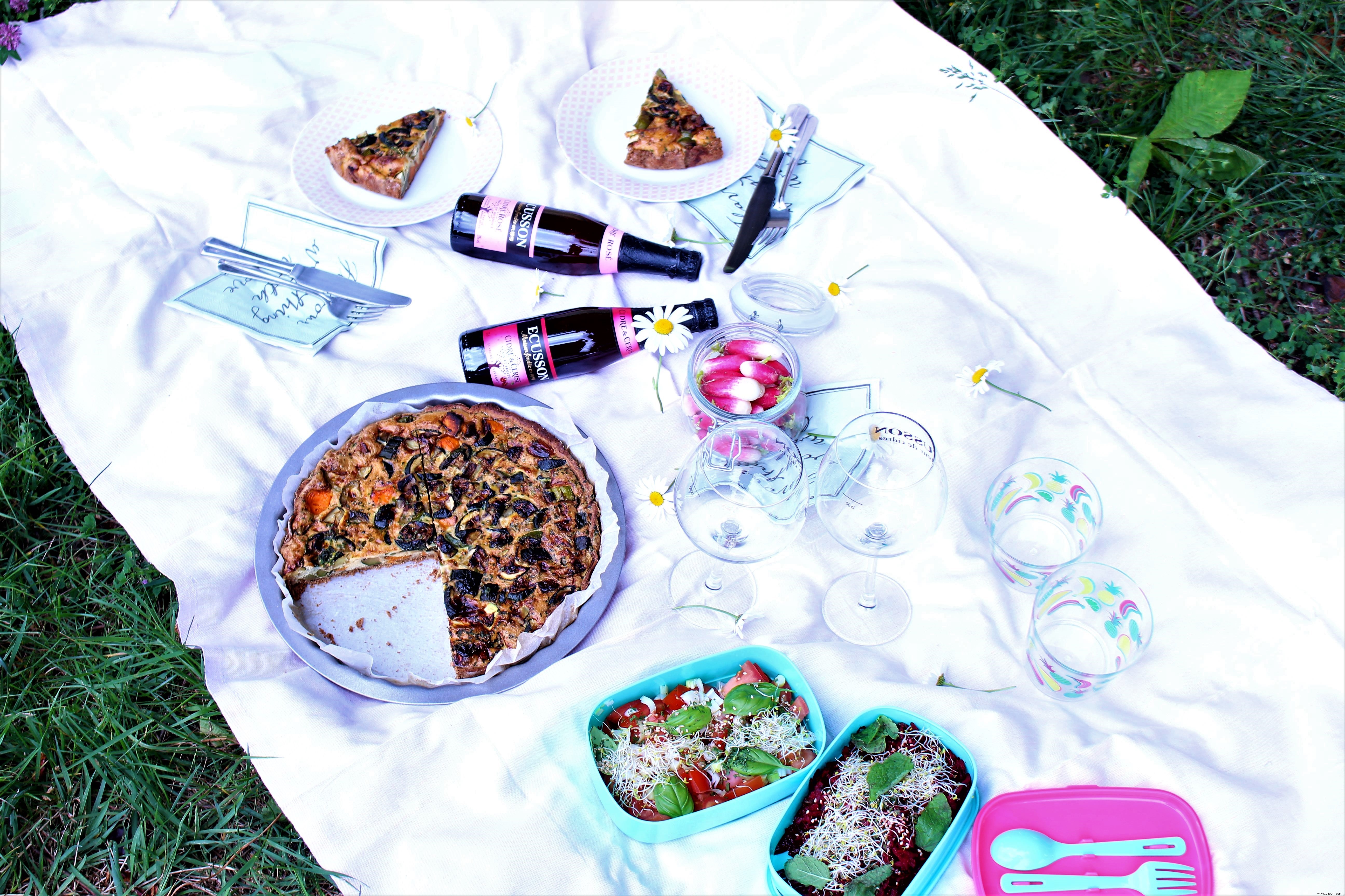 Chic Paris Picnic: Gluten-Free & Lactose-Free Vegetable Pie Recipe