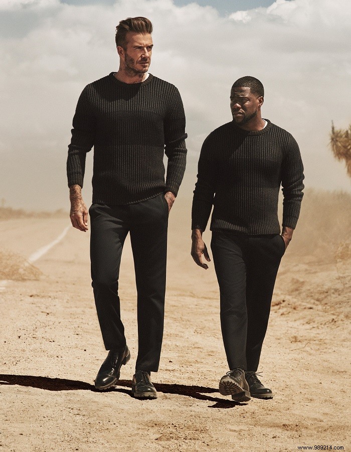 David Beckham and Kevin Hart Reunite for H&M s Modern Essentials Fall/Winter 2016 Campaign