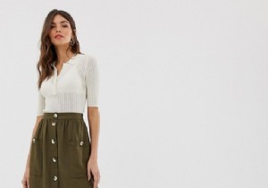 Spring s Must-Have: Button-Front Skirts Reviving 1970s Style