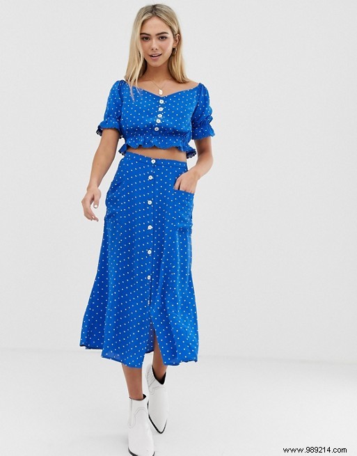 Spring s Must-Have: Button-Front Skirts Reviving 1970s Style