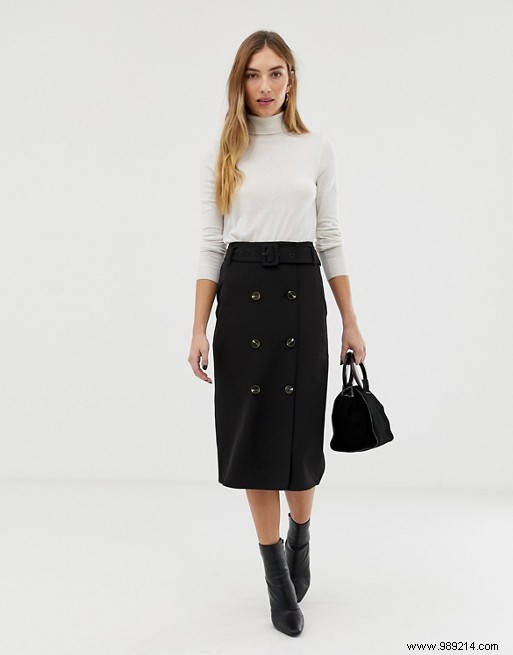 Spring s Must-Have: Button-Front Skirts Reviving 1970s Style