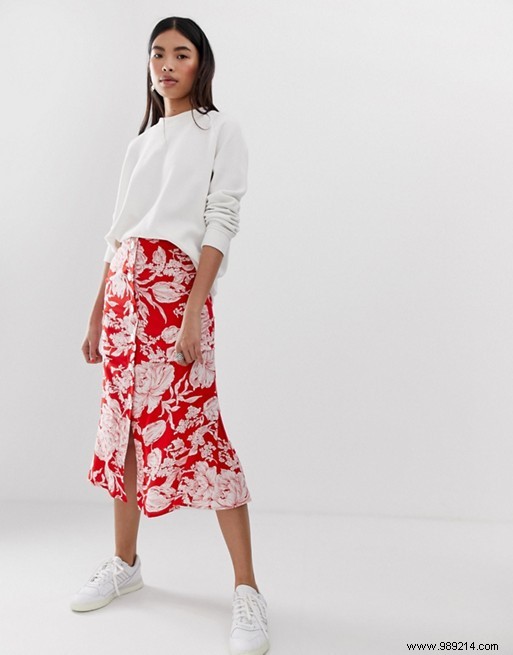 Spring s Must-Have: Button-Front Skirts Reviving 1970s Style