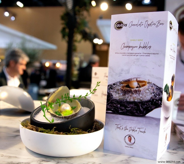 Dobla Unveils Lifelike Chocolate Oyster at Sirha Trade Fair