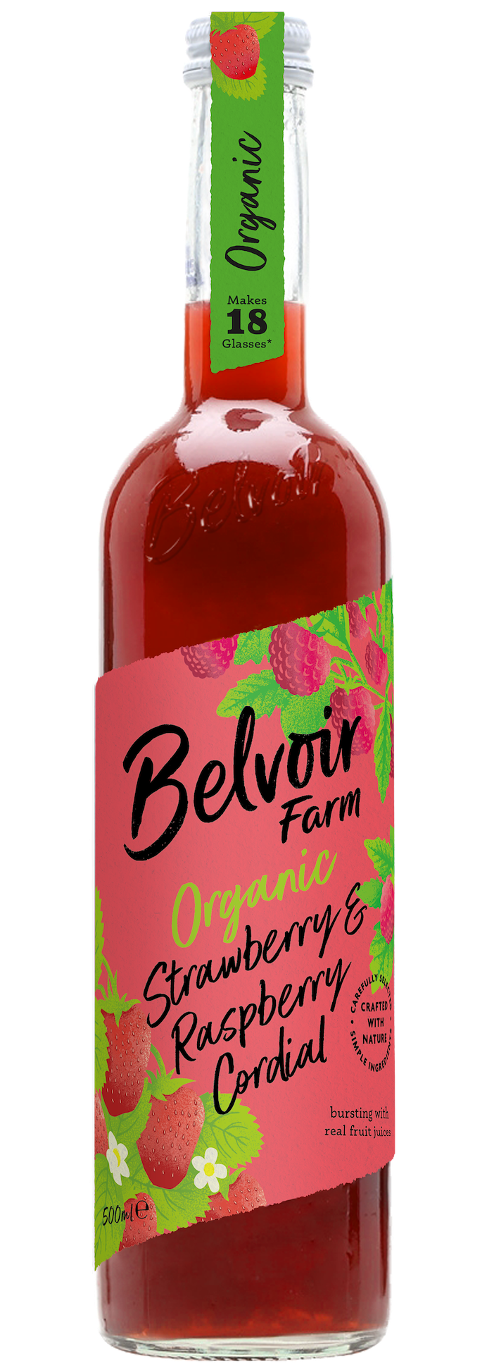 Belvoir Strawberry & Raspberry Syrup: Organic Excellence from a 40-Year Family Tradition
