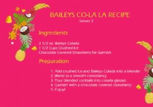 Discover Baileys Colada: Tropical Holiday Bliss in Every Sip