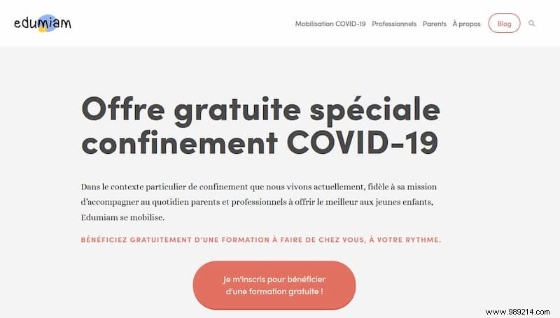 Edumiam: Free Digital Support for Parents During COVID-19 Confinement