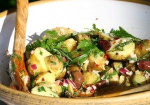Easy Fresh Herb Potato Salad with Onions and Radishes