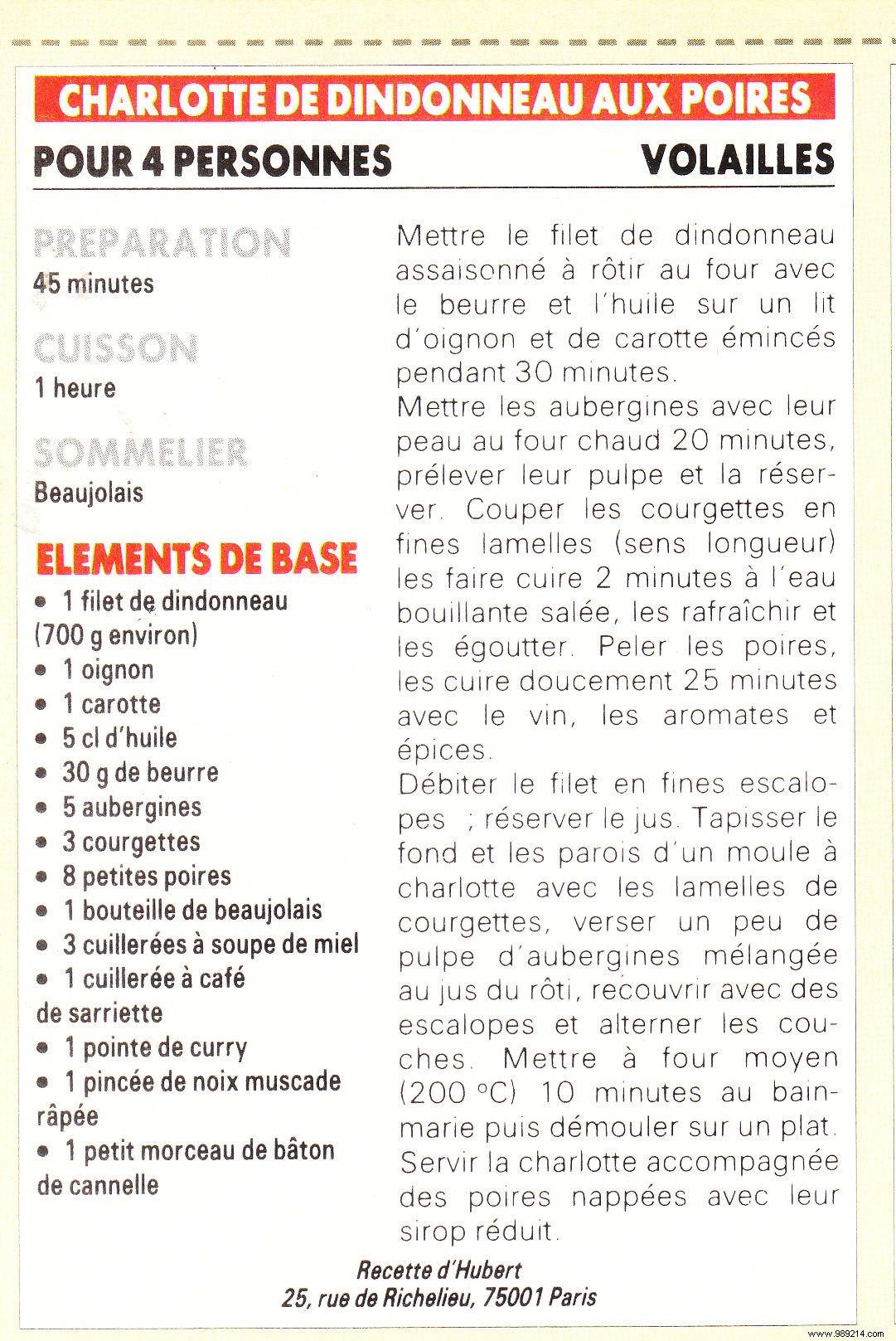 Turkey Charlotte with Pears: A Savory Gourmet Delight