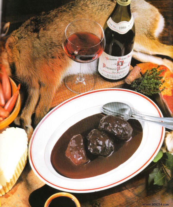 Authentic Burgundian Saddle of Hare Braised in Pommard with Marc de Bourgogne