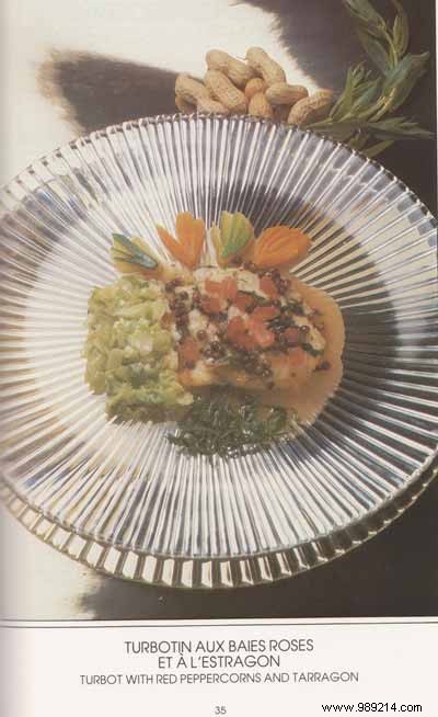 Exquisite Turbot Fillets with Pink Peppercorns and Tarragon