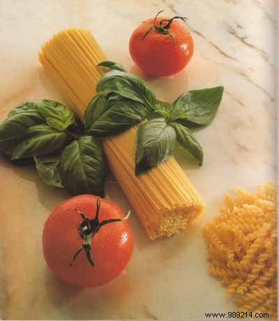 Classic Torti and Spaghetti with Fresh Tomato and Basil Sauce