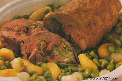 Stuffed Salt Marsh Lamb Shoulder with Fine Herbs: Authentic Normandy Recipe