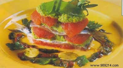 Gourmet Millefeuille: Marinated Sardines with Crunchy Snow Peas