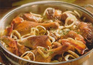 Authentic Challans Duck Fricassee with Fennel and Pork Belly