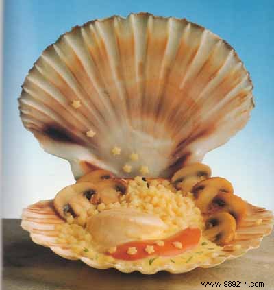 Pan-Seared Saffron Scallops with Panzani Star Pasta