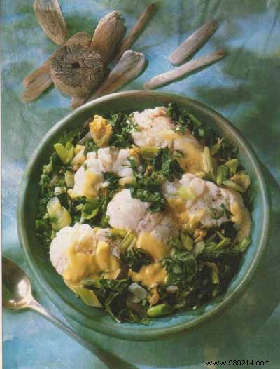 Authentic Monkfish Bourride with Red Basil Aioli