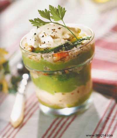 Elegant Avocado and Crab Verrines: Gourmet Appetizer for 6