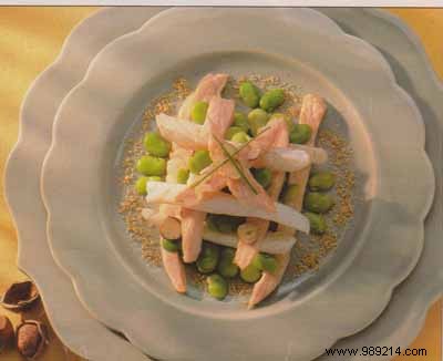 Seafood Goujonnettes with Toasted Hazelnuts and Szechuan Pepper