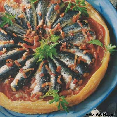 Fresh Sardine Puff Pastry Tart with Basque-Spiced Belly Bacon