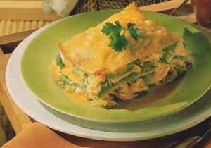 Gourmet Fresh Salmon Lasagna with Kale and Parmesan