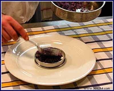 Semi-Cooked Red Mullet Rosette with Herbs, Crushed Vitelotte Potatoes, and Irouléguy Liver Emulsion