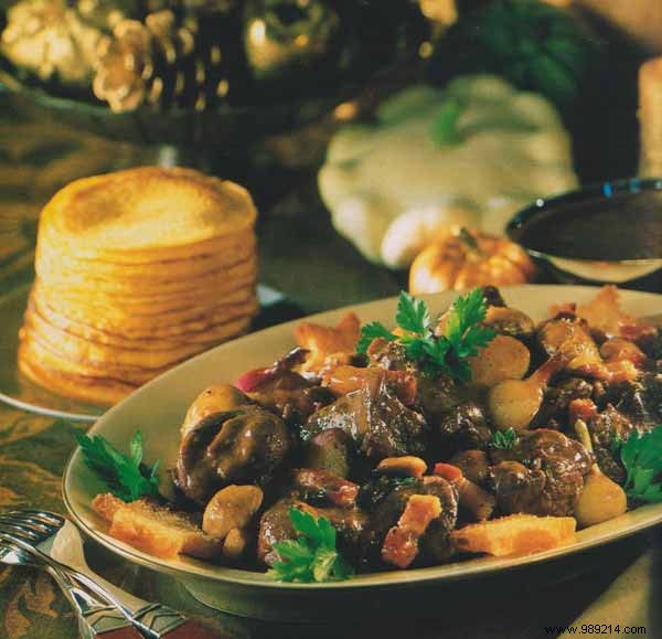 Hearty Wild Boar Stew: Authentic Recipe with Côtes de Gascogne Marinade and Rolled Pork Belly