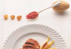 Tender Venison Saddle with Chanterelle Mushrooms and Crispy Potato Noodles