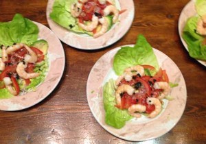 Refreshing Prawn Salad with Lemon Vinaigrette and Trio of Spices