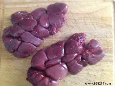 Grilled Veal Kidney Skewers with Brive Violet Mustard and Foamy Chayote Brunoise