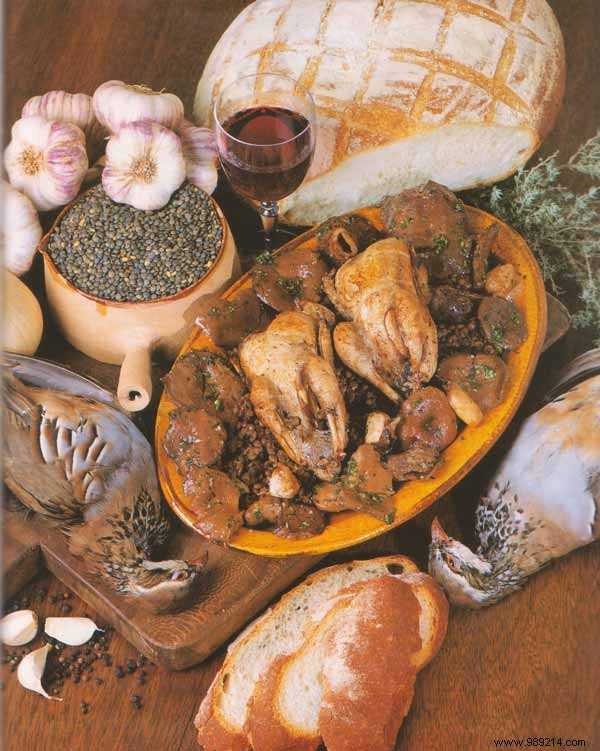 Roasted Partridges with Lentils and Milk Cap Mushrooms: An Authentic French Autumn Classic