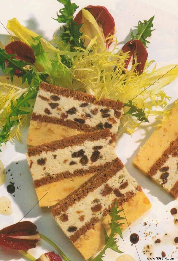 Elegant Two-Flavor Cheese Terrine: Brie and Roquefort Layered Delight