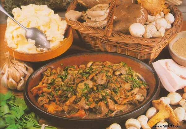 Authentic Burgundy Wild Mushroom Fricassee Recipe