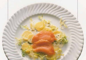 Elegant Potato Salad with Salmon Slices and Chervil Vinaigrette