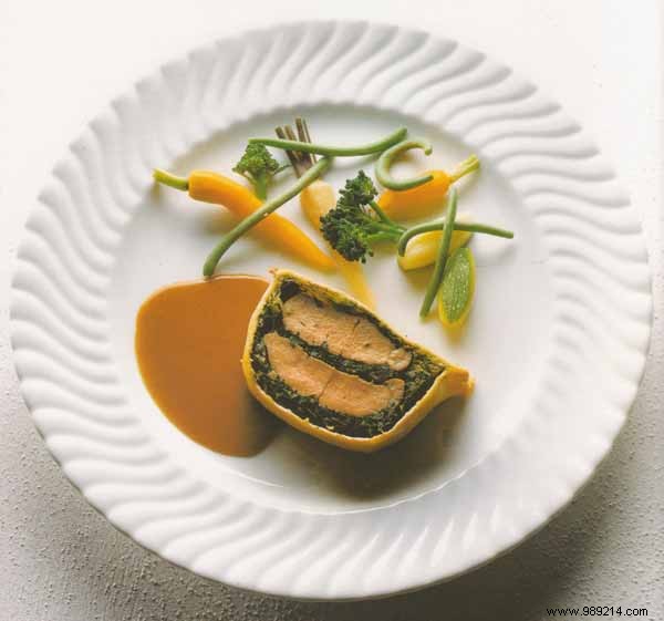 Herb-Crusted Rack of Lamb in Delicate Pastry Crust